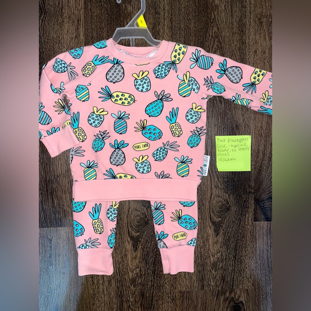 Purl Lamb Pink Pineapple Set 18-24m